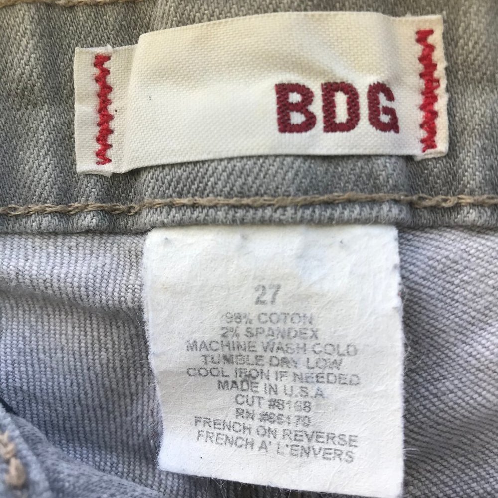 BDG CIGARETTE GREY SIZE 27 - Picture 4 of 9